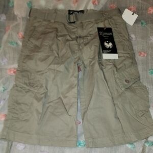 100% Cotton Kmart Men's Khaki Cargo Shorts